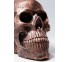 Kare design - Figurka Dekoracyjna Skull Head miedziana